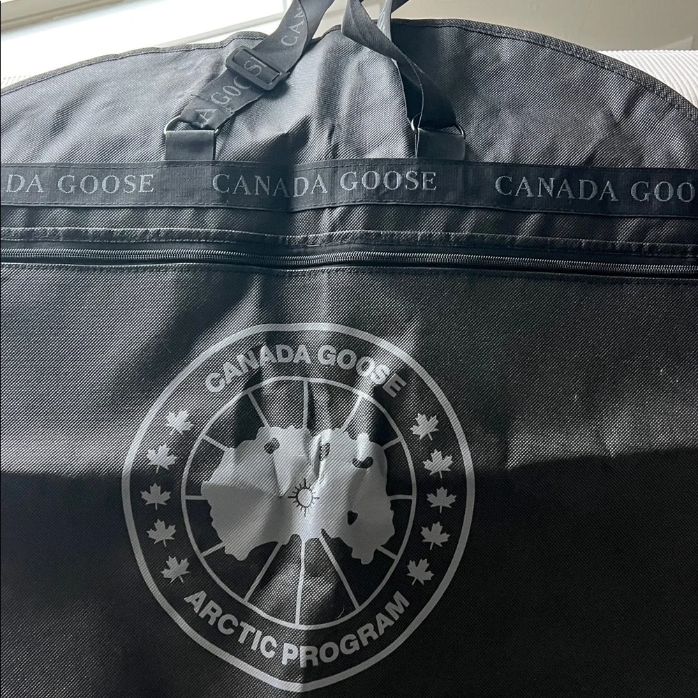 New and Authentic Full Size Canada Goose Black Travel Garment Bag!